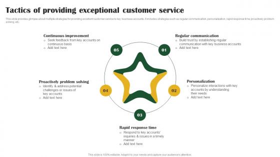 Tactics Of Providing Exceptional Customer Key Customer Account Management Tactics Strategy SS V