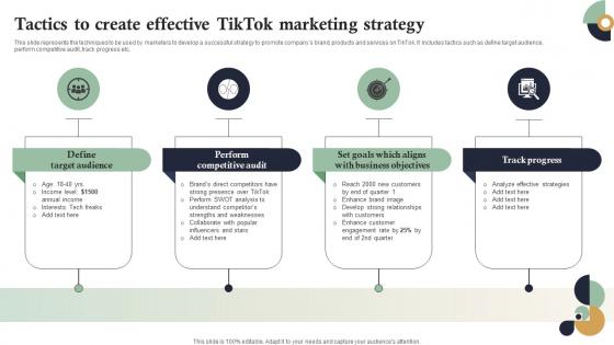 Tactics To Create Effective Tiktok Marketing Strategy Internet Marketing Strategies MKT SS V