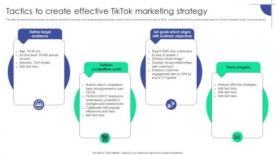 Tactics To Create Effective Tiktok Marketing Strategy Plan To Assist Organizations In Developing MKT SS V