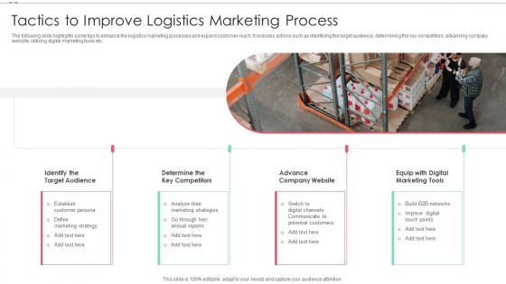 Tactics To Improve Logistics Marketing Process