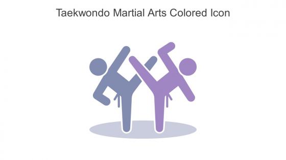 Taekwondo Martial Arts Colored Icon In Powerpoint Pptx Png And Editable Eps Format