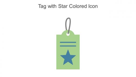 Tag With Star Colored Icon In Powerpoint Pptx Png And Editable Eps Format