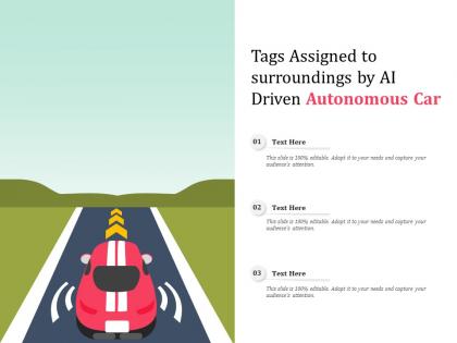 Tags assigned to surroundings by ai driven autonomous car