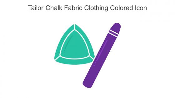Tailor Chalk Fabric Clothing Colored Icon In Powerpoint Pptx Png And Editable Eps Format