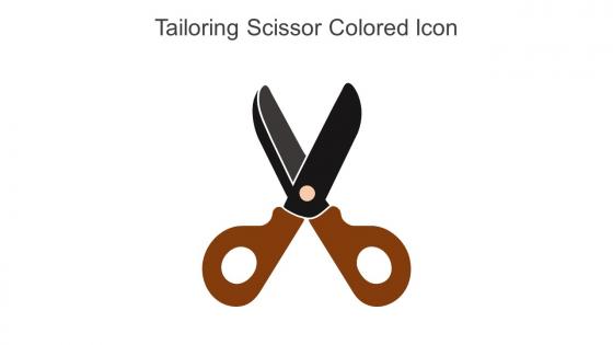 Tailoring Scissor Colored Icon In Powerpoint Pptx Png And Editable Eps Format