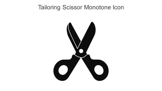 Tailoring Scissor Monotone Icon In Powerpoint Pptx Png And Editable Eps Format