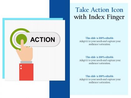 Take action icon with index finger
