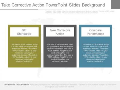 Take corrective action powerpoint slides background