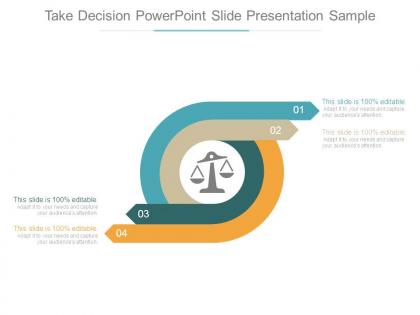 Take decision powerpoint slide presentation sample
