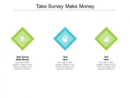 Take survey make money ppt powerpoint presentation file graphics example cpb