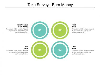 Take surveys earn money ppt powerpoint presentation professional master slide cpb