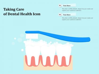 Taking care of dental health icon