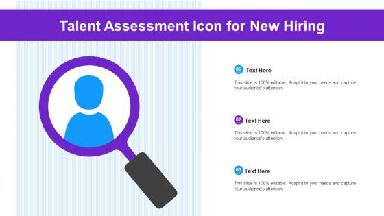Talent Assessment Icon For New Hiring