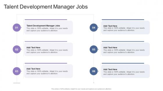 Talent Development Manager Jobs In Powerpoint And Google Slides Cpb