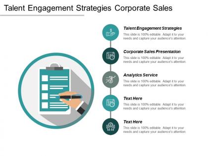 Talent engagement strategies corporate sales presentation analytics service cpb
