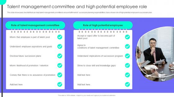Talent Management Committee And High Succession Planning To Prepare Employees For Leadership Roles