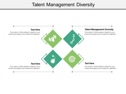 Talent management diversity ppt powerpoint presentation infographic template design templates cpb