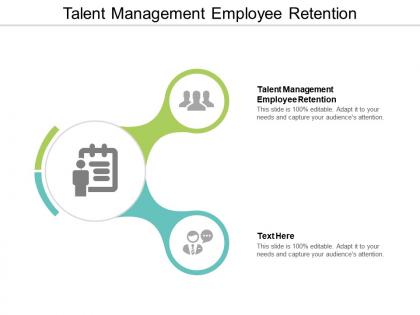Talent management employee retention ppt powerpoint presentation icon example cpb