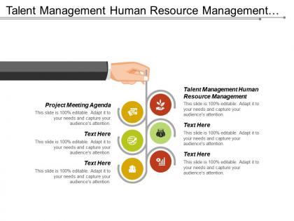 Talent management human resource management project meeting agenda cpb
