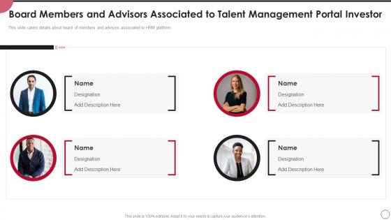 Talent Management Portal Board Members And Advisors Associated To Talent Management Portal
