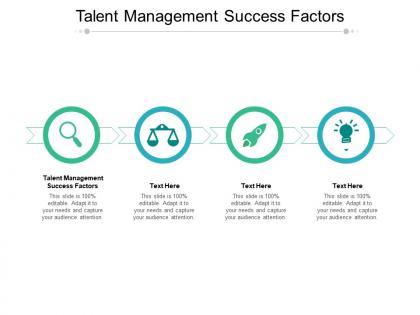 Talent management success factors ppt powerpoint presentation infographics cpb