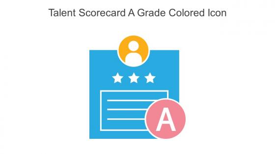 Talent Scorecard A Grade Colored Icon In Powerpoint Pptx Png And Editable Eps Format