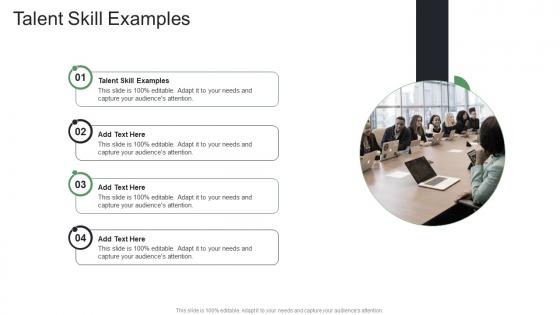 Talent Skill Examples In Powerpoint And Google Slides Cpb