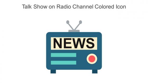 Talk Show On Radio Channel Colored Icon In Powerpoint Pptx Png And Editable Eps Format