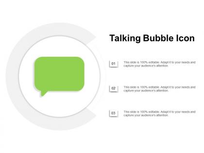 Talking bubble icon