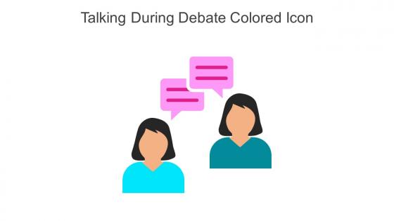 Talking During Debate Colored Icon In Powerpoint Pptx Png And Editable Eps Format