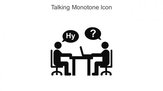 Talking Monotone Icon In Powerpoint Pptx Png And Editable Eps Format
