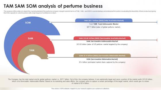 TAM SAM SOM Analysis Of Fragrance Business Plan BP SS