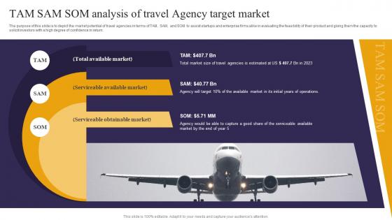 Tam Sam Som Analysis Of Travel Agency Target Market Travel Consultant Business BP SS