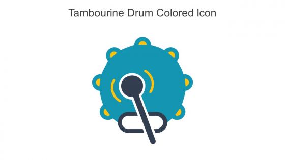 Tambourine Drum Colored Icon In Powerpoint Pptx Png And Editable Eps Format