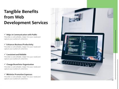 Tangible benefits from web development services