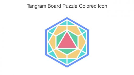 Tangram Board Puzzle Colored Icon In Powerpoint Pptx Png And Editable Eps Format