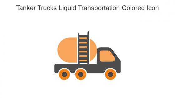 Tanker Trucks Liquid Transportation Colored Icon In Powerpoint Pptx Png And Editable Eps Format