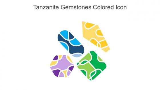 Tanzanite Gemstones Colored Icon In Powerpoint Pptx Png And Editable Eps Format