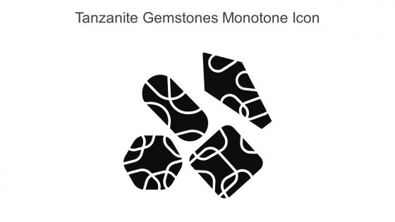 Tanzanite Gemstones Monotone Icon In Powerpoint Pptx Png And Editable Eps Format