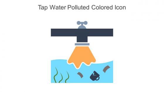 Tap Water Polluted Colored Icon In Powerpoint Pptx Png And Editable Eps Format