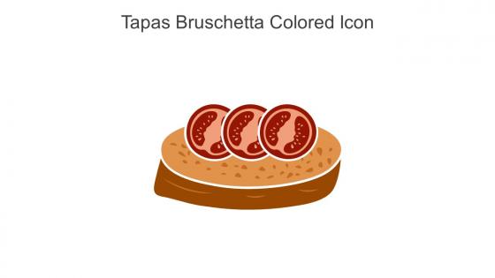 Tapas Bruschetta Colored Icon In Powerpoint Pptx Png And Editable Eps Format