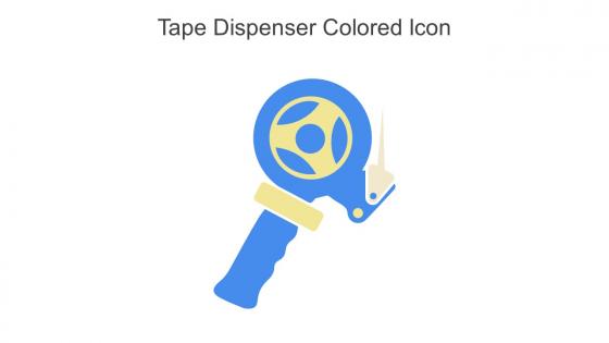 Tape Dispenser Colored Icon In Powerpoint Pptx Png And Editable Eps Format