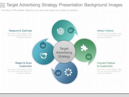 Target advertising strategy presentation background images