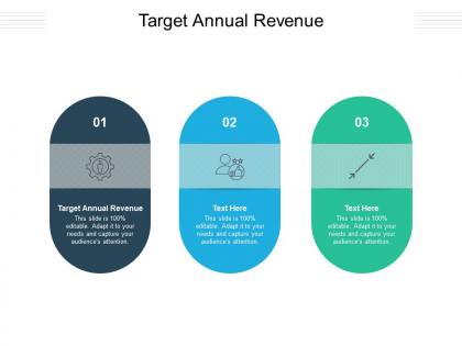Target annual revenue ppt powerpoint presentation layouts templates cpb