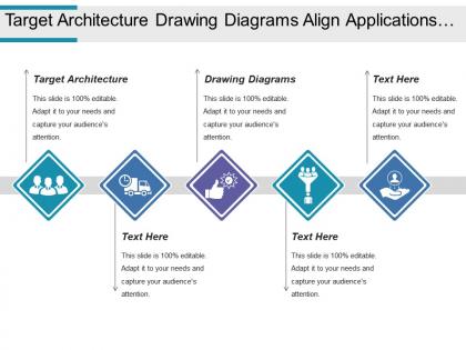 Target architecture drawing diagrams align applications business function