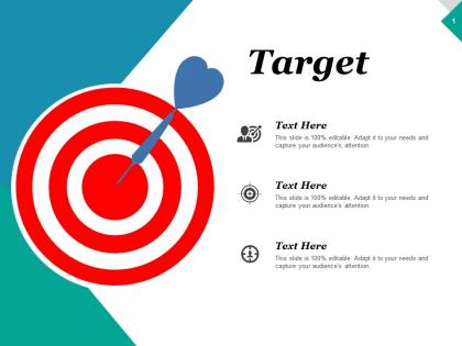 Target arrow competition ppt inspiration graphics template