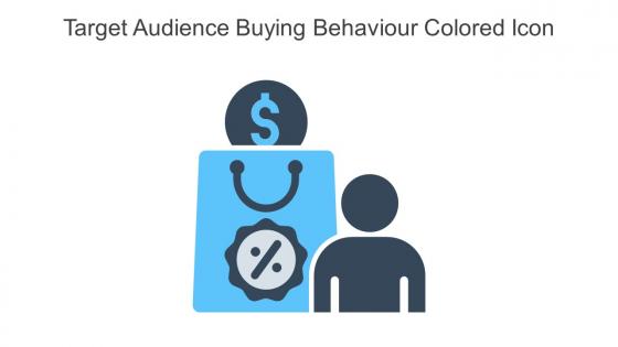 Target Audience Buying Behaviour Colored Icon In Powerpoint Pptx Png And Editable Eps Format