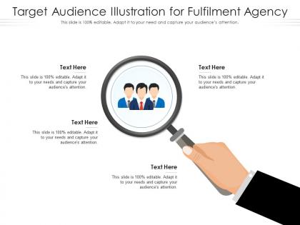 Target audience illustration for fulfilment agency infographic template