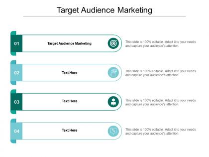 Target audience marketing ppt powerpoint presentation inspiration samples cpb