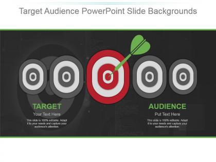 Target audience powerpoint slide backgrounds